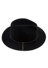 Eugenia Kim Sandy Wool Fedora Hat In Black