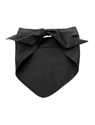 Pre-owned Eugenia Kim Satin Hair Band In Black