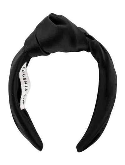Pre-owned Eugenia Kim Satin Headband In Black