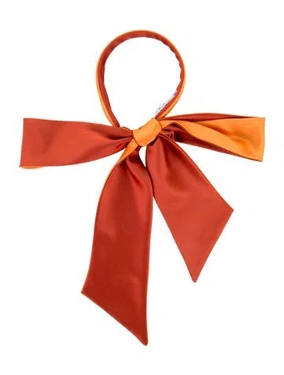 Pre-owned Eugenia Kim Satin Headband W/tags In Orange
