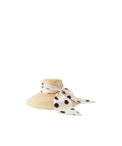 Eugenia Kim Satin-trimmed Straw Sunhat In Multi