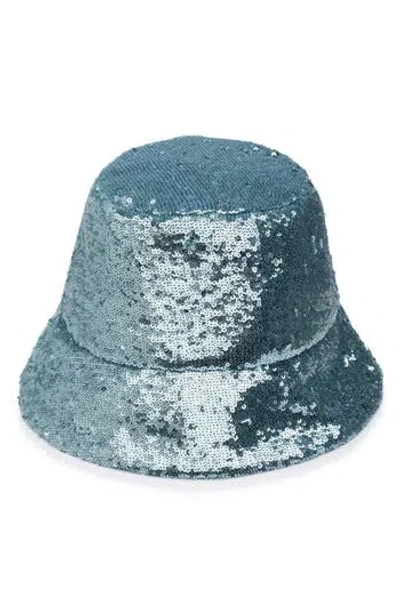 Eugenia Kim Seafoam Sequin Bucket Hat