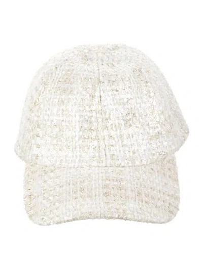 Pre-owned Eugenia Kim Sequin Baseball Cap In Neutrals
