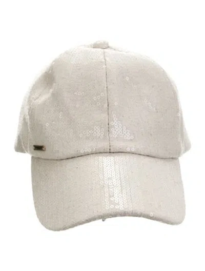 Pre-owned Eugenia Kim Sequin Cap W/tags In Neutral