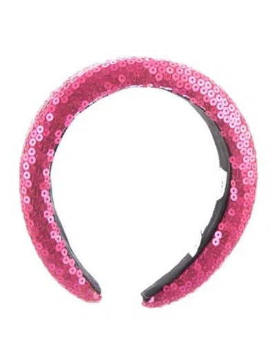 Pre-owned Eugenia Kim Sequin Hairband W/tags In Pink
