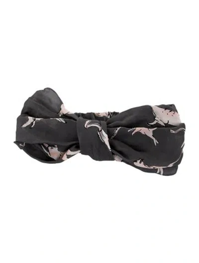 Pre-owned Eugenia Kim Silk Headband W/tags In Grey/pink