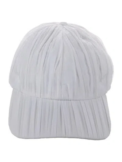 Pre-owned Eugenia Kim Solid Baseball Cap. W/tags In White