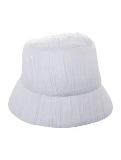 Pre-owned Eugenia Kim Solid Bucket Hat. W/tags In White