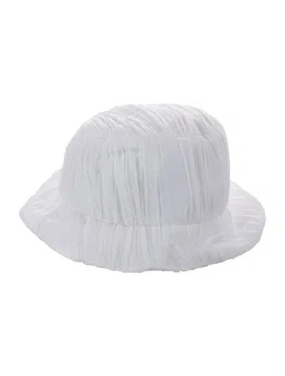 Pre-owned Eugenia Kim Solid Bucket Hat. W/tags In White