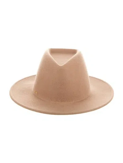 Pre-owned Eugenia Kim Solid Fedora In Neutral