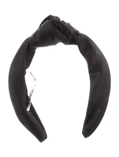 Pre-owned Eugenia Kim Solid Headband W/tags In Black