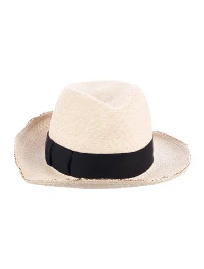 Pre-owned Eugenia Kim Straw Fedora  W/tags In Neutral
