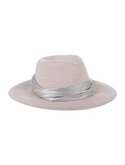 Pre-owned Eugenia Kim Straw Neutral Hat W/tags