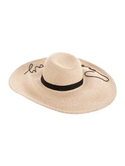 Pre-owned Eugenia Kim Straw Sun Hat In Neutrals