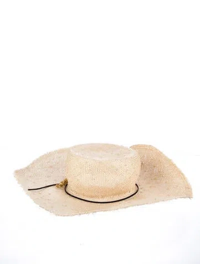 Pre-owned Eugenia Kim Straw Sun Hat In Neutrals