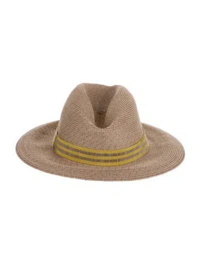 Pre-owned Eugenia Kim Straw Sun Hat W/tags In Yellow