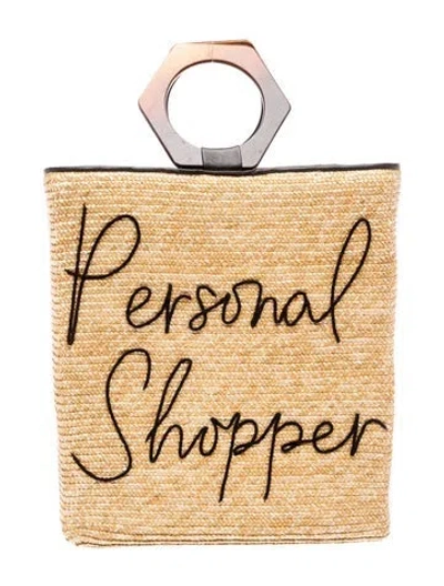 Pre-owned Eugenia Kim Straw Tote In Neutral