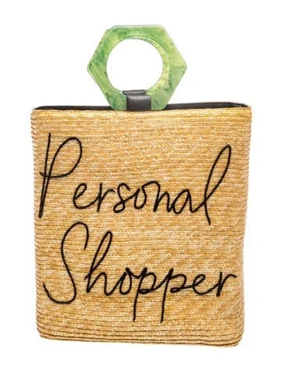 Pre-owned Eugenia Kim Straw Tote In Neutral