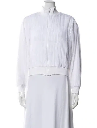 Pre-owned Eugenia Kim Striped Jacket In White