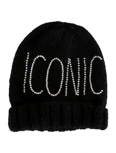 Pre-owned Eugenia Kim Studded Beanie W/tags In Black