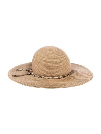 Pre-owned Eugenia Kim Sun Hat In Neutral