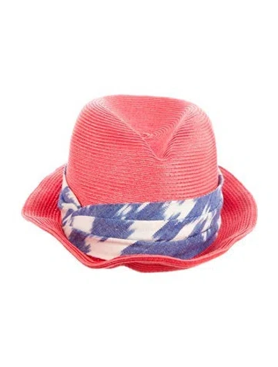 Pre-owned Eugenia Kim Sun Hat In Orange