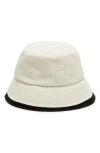 EUGENIA KIM EUGENIA KIM SUZUKI PACKABLE TWEED ASYMMETRIC BUCKET HAT