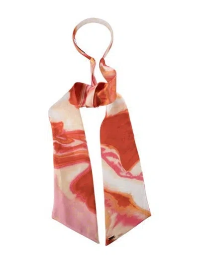Pre-owned Eugenia Kim Tamara Scarf Headband In Orange