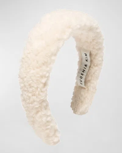 Eugenia Kim Tara Faux Fur Headband In White
