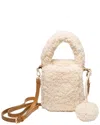 Eugenia Kim Tate Faux Shearling Crossbody In Neutral