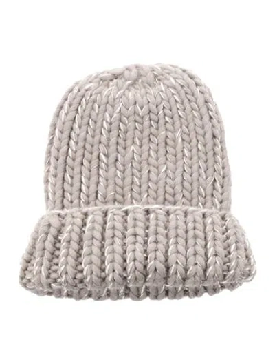 Pre-owned Eugenia Kim Thick Knit Beanie In Gray