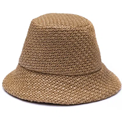 Eugenia Kim Toby Straw Sun Hat In Camel