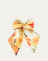Eugenia Kim Tracy Bow Barrette In Orange