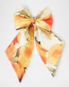 Eugenia Kim Tracy Bow Barrette In Orange