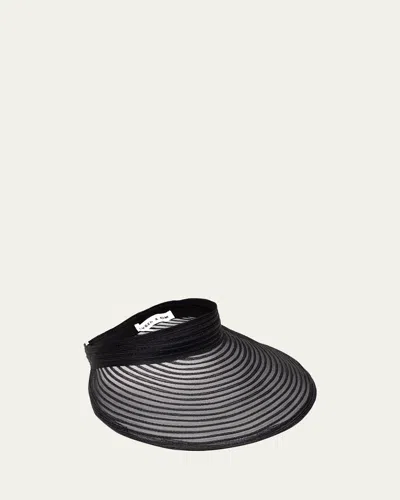 Eugenia Kim Trixie Sheer Visor In Black