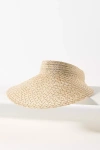 Eugenia Kim Trixie Straw Visor In Beige