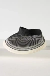 Eugenia Kim Trixie Striped Visor In Black