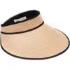 Eugenia Kim Trixie Rollable Visor In Camel/black