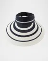 Eugenia Kim Trixie Wide Brim Packable Visor In Trixie
