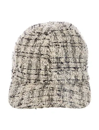 Pre-owned Eugenia Kim Tweed Baseball Cap In Multi