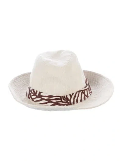 Pre-owned Eugenia Kim Tweed Bucket Hat In Neutral