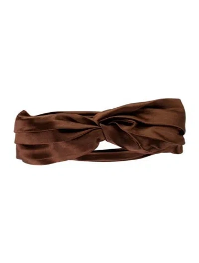 Pre-owned Eugenia Kim Twist Accent Headband W/tags In Brown