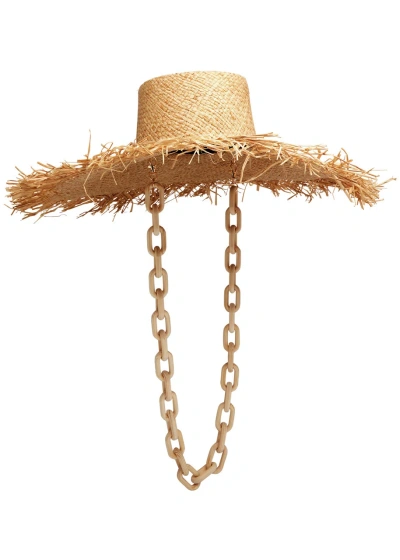 Eugenia Kim Valentina Raffia Sun Hat In Brown