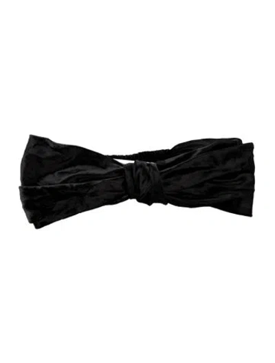 Pre-owned Eugenia Kim Velvet Knotted Headband. W/tags In Black