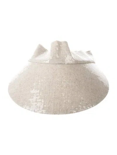 Pre-owned Eugenia Kim Visor Hat In Neutral