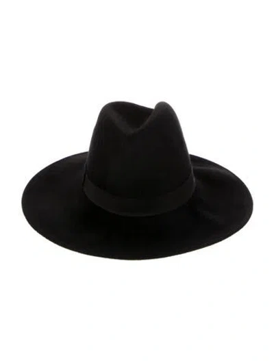 Pre-owned Eugenia Kim Wide Brim Hat In Black