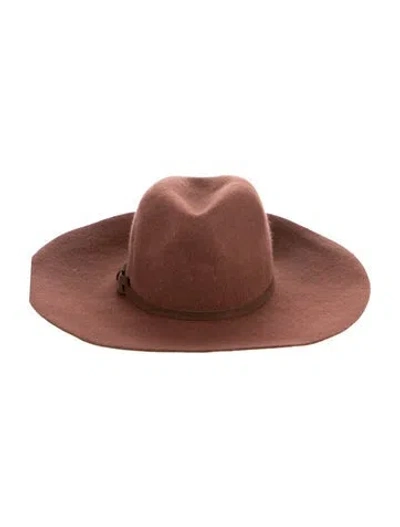 Pre-owned Eugenia Kim Wide Brim Hat In Brown