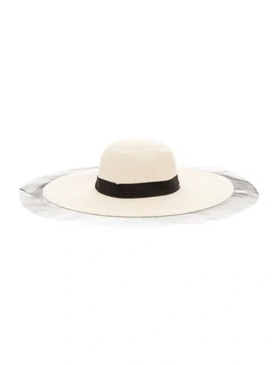 Pre-owned Eugenia Kim Wide Brim Hat W/tags In Neutrals
