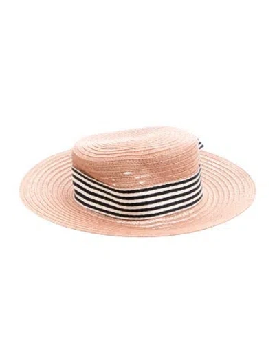 Pre-owned Eugenia Kim Wide Brim Sun Hat  W/tags In Orange