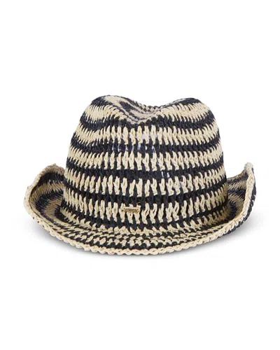 Eugenia Kim Winona Chunky Crocheted Packable Fedora In Black